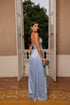 VESTIDO ALCINHA COM DECOTE FENDA LISO